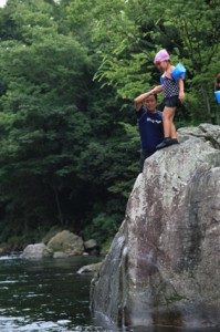 プールの飛び込みとはちょっと違う!(と言っておりました)